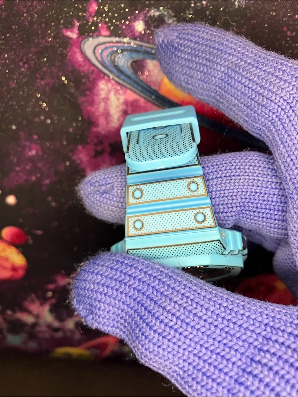 Custom G Shock Blue Cartoon Colorway